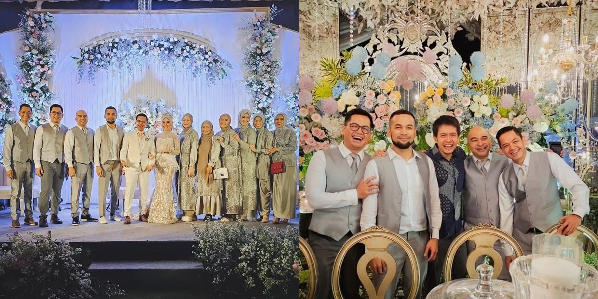 Studded with Stars, Here are the Portraits of Artists as Bridesmaids and Groomsmen at Sahrul Gunawan and Dine Mutiara's Wedding