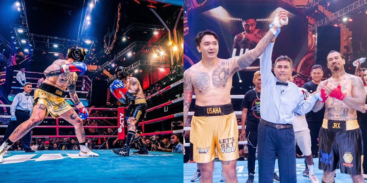 Fighting Gently, Here are 8 Portraits of Jerinx SID Boxing Match Against Uus on the Ring