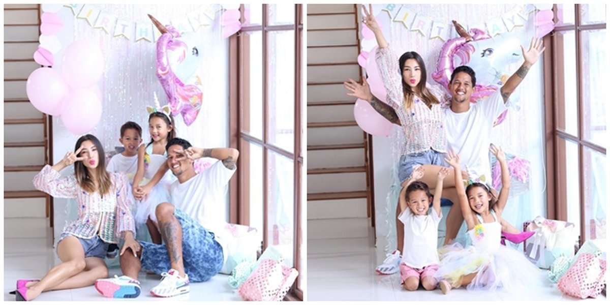 Themed Unicorn, Irfan-Jennifer Bachdim's Child's Birthday Full of Colors!