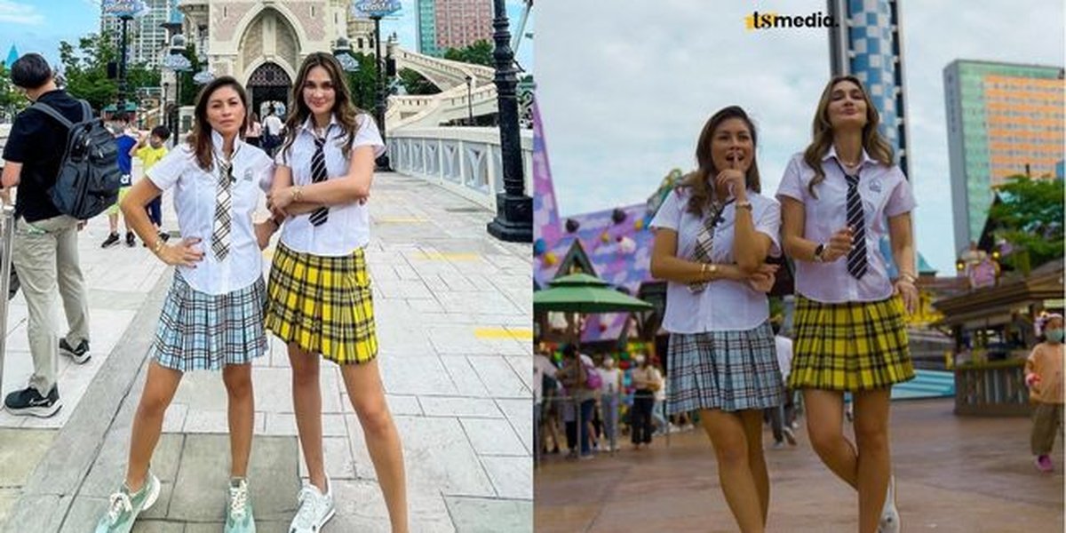 Aged 38! 8 Photos of Luna Maya Still Looking Good in School Uniform - Adorable with Mini Skirt