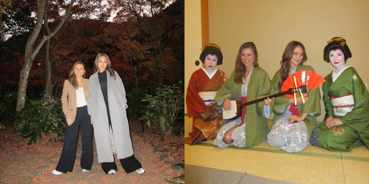 Bestie Ever, Here are Photos of Luna Maya and Marianne Rumantir's Vacation in Japan - Wearing Kimono with Geisha