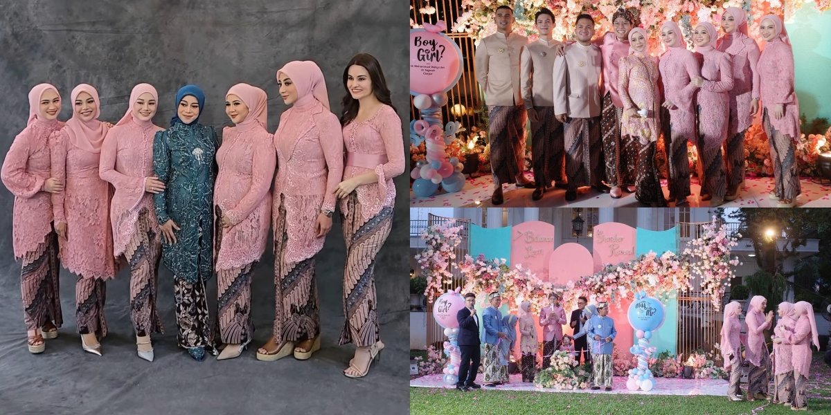 Bestie Till Jannah, 8 Photos of the Mamayu Gang as Beautiful Barriers at Lesti Kejora's Gender Reveal Event - Aurel Hermansyah to Margin Wieheerm in Matching Kebaya