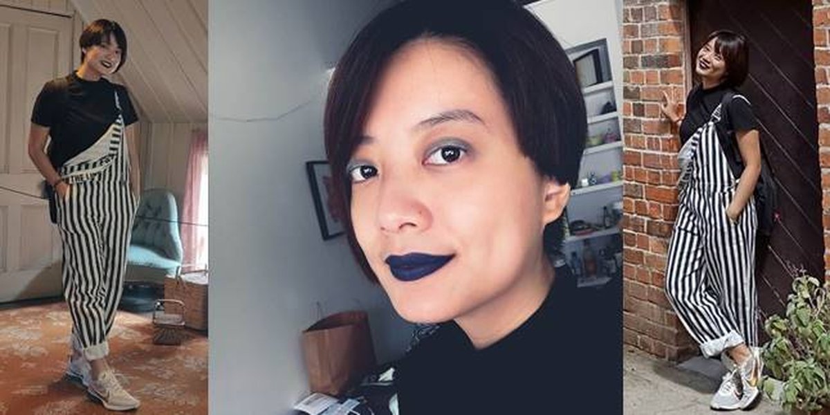 Naturally Beautiful Without Thick Makeup, Here's the Latest Portrait of Leony 'Trio Kwek Kwek': Looks Different with Blue Lipstick - Silver Eyeliner