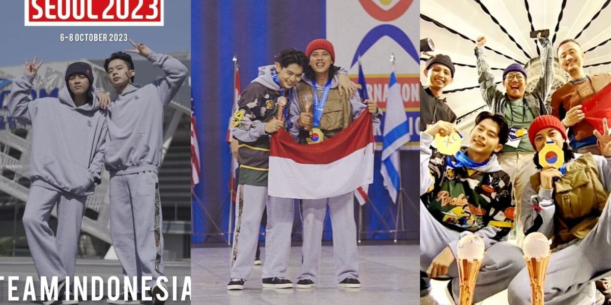 Make Proud! 8 Photos of Bisma Karisma and Ricard Zhang Winning Bronze Medals at the ICU World Cup Seoul 2023 Dance Competition