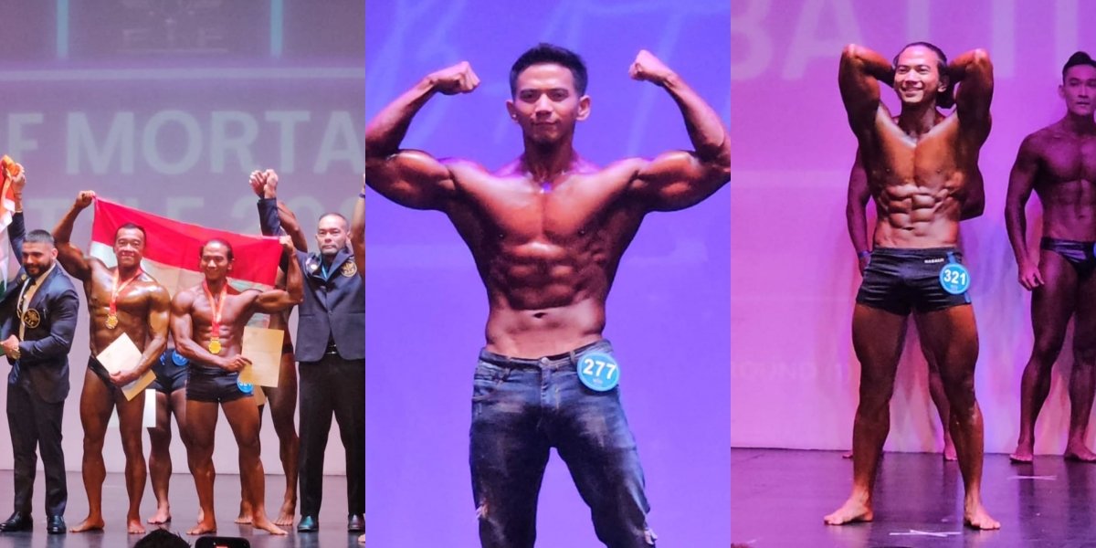 Proud Moment, 8 Photos of Rizki DA and Ridho DA Winning 1st Place Again at the International Bodybuilding Championship - Bringing Home the Gold Medal