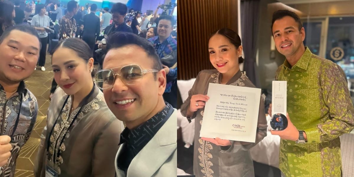 Making Indonesia Proud! Raffi Ahmad Receives an Award from WCIF 2023 in South Korea