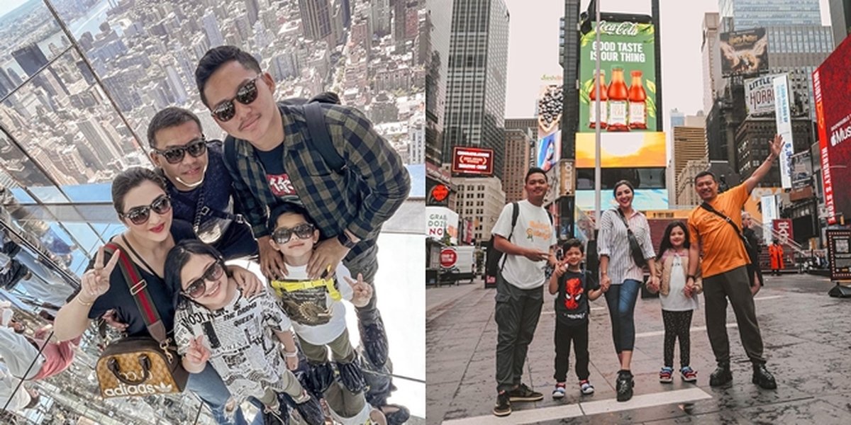 Make Netizens Excited because Allegedly Eating Non-Halal Pizza, Here are 8 Photos of Ashanty's Vacation to the United States - Lost Luggage on the Plane for a Week
