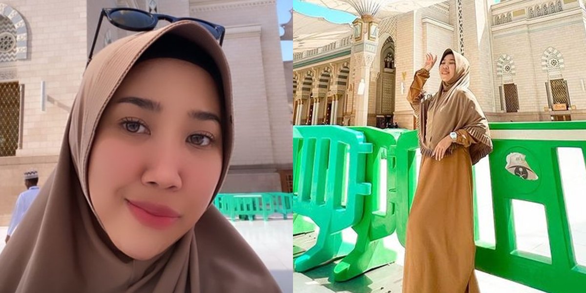 Amazed, Beautiful Portraits of Kiky Saputri Wearing Syari Hijab While Performing Umrah - Netizens Pray for Guidance