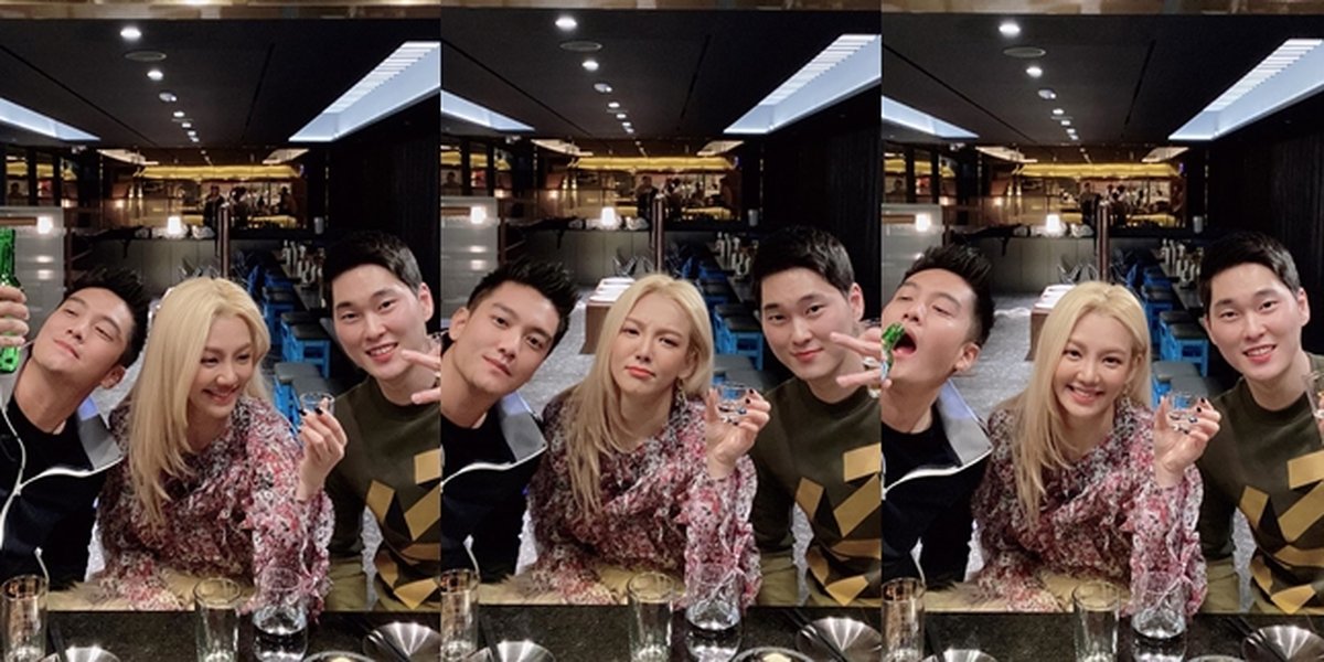 Boy William Drinking Soju Together and Fed by Hyoyeon Girl's Generation