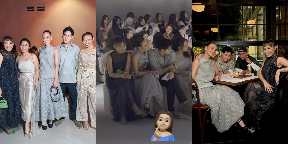 Bucin, 10 Photos of Luna Maya and Maxime Bouttier Attending a Fashion Show Together - Looking More Harmonious Wearing Couple Outfits