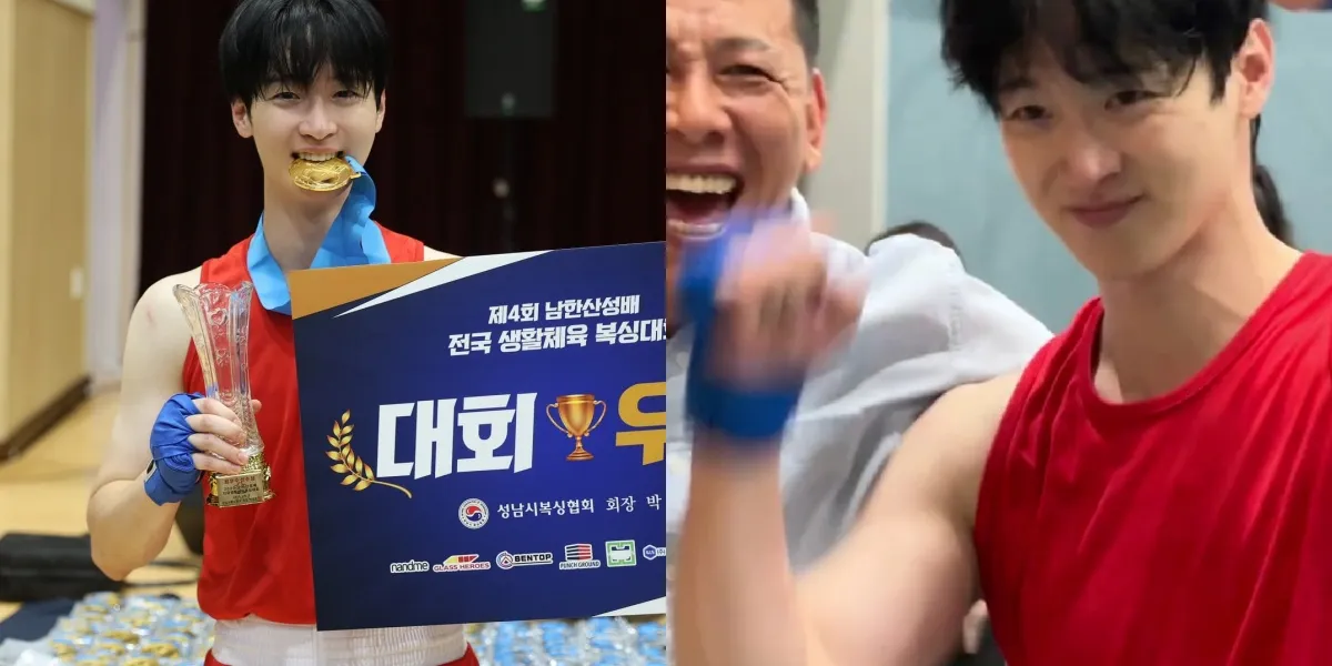 Not a Drama, This is a Portrait of Jang Dong Yoon Extremely Happy After Winning a Boxing Tournament in Korea