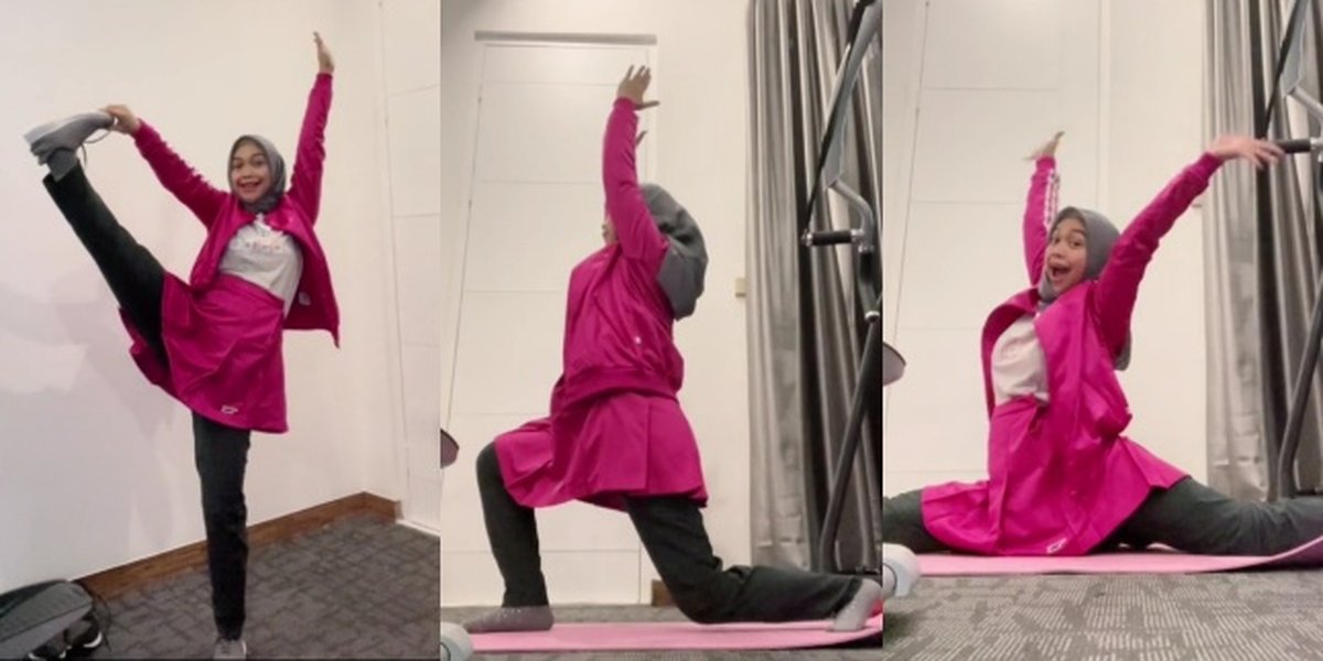 Active Pregnant Woman, Ria Ricis' Photos Showing Her Increasingly Active in Exercise at 32 Weeks of Pregnancy - Still Able to Do the Split Even with a Big Baby Bump