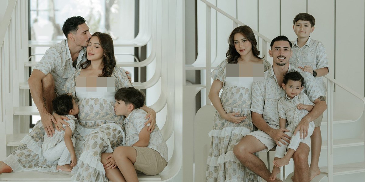 Pregnant Mom Getting Glowing, 8 Photoshoot Pictures of Jessica Iskandar with Her Husband & Children - Becoming the Most Beautiful