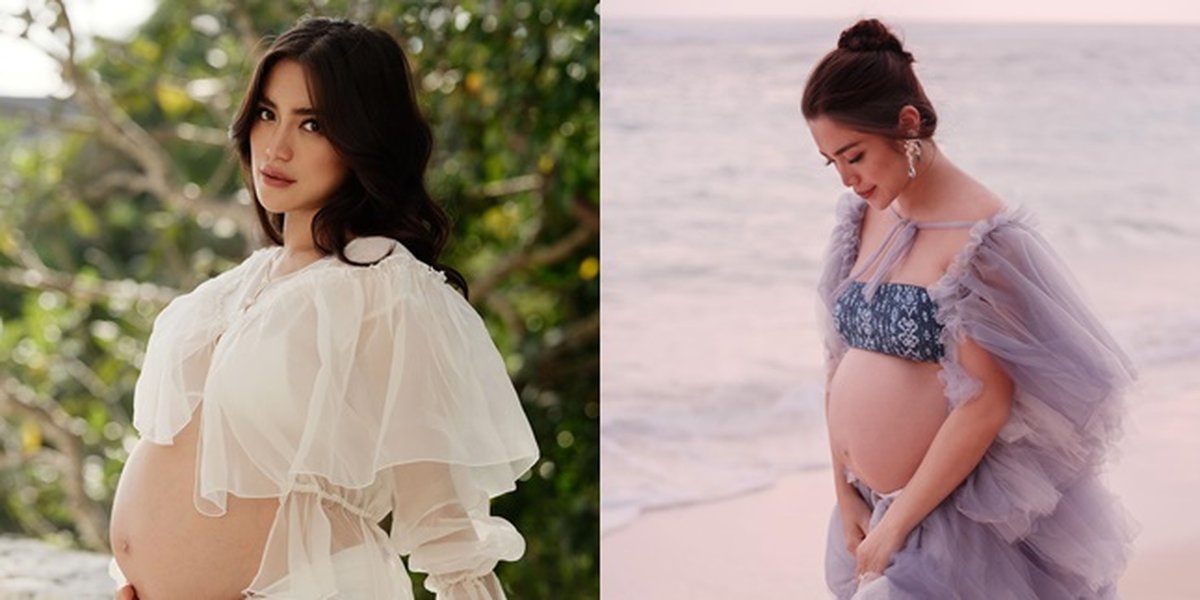 Bumil Showcasing Enchanting Charms, 9 Photos of Jessica Iskandar's Maternity Collection - Striking Poses Showing Bare Baby Bump on the Beach
