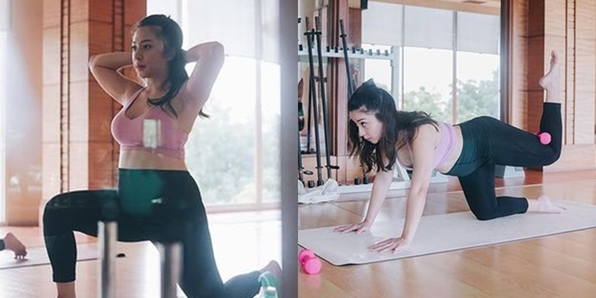 Fit Pregnant, Series of Photos of Nikita Willy Doing Pilates During Pregnancy: Performing Various Movements & Poses with a Big Belly