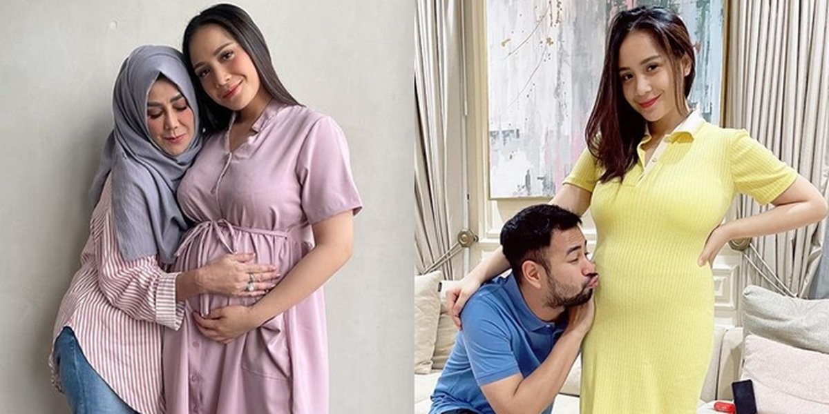 Pregnant Women Always Beautiful, a Series of Photos of Nagita Slavina Showing a Growing Baby Bump at 6 Months of Pregnancy