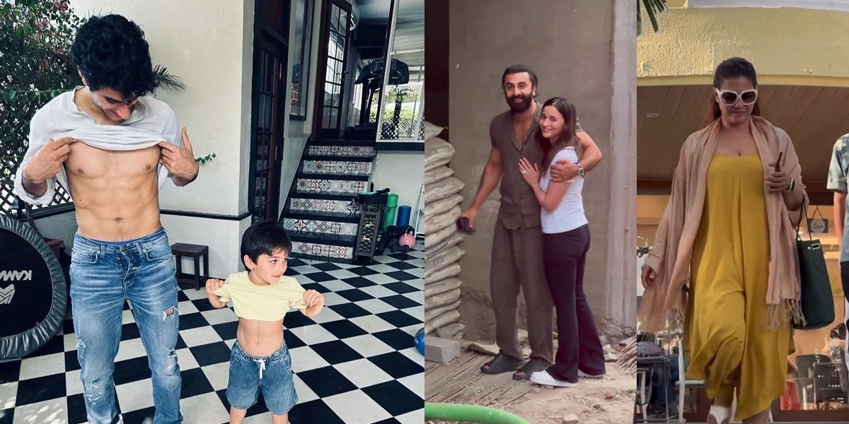 Candid Bollywood of The Week, Kareena Kapoor's Son Flexes Muscles - Alia Bhatt and Ranbir Kapoor Anniversary