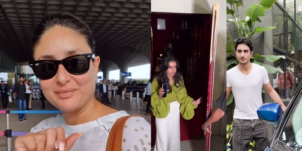 Candid Bollywood of The Week, Kareena Kapoor Bareface at the Airport - Nysa Devgan, Kajol's Daughter, Caught Drunk