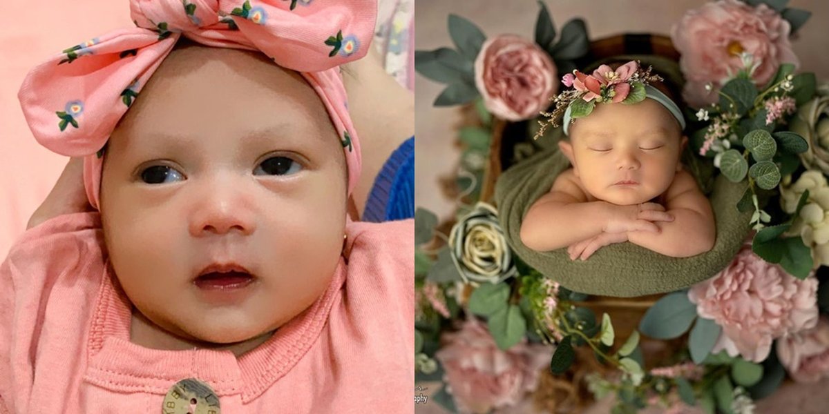 Beautiful Like Barbie, Check Out the Latest 8 Photos of Denny Cagur's Third Child Wearing a Pink Headband - Adorable Funny Expressions and Cute Glances