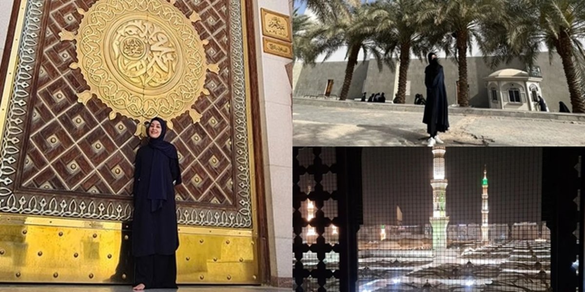 Beautiful with Hijab, 7 Portraits of Lulu Tobing's First Umrah After Converting to Islam - Husband Becomes Netizens' Question