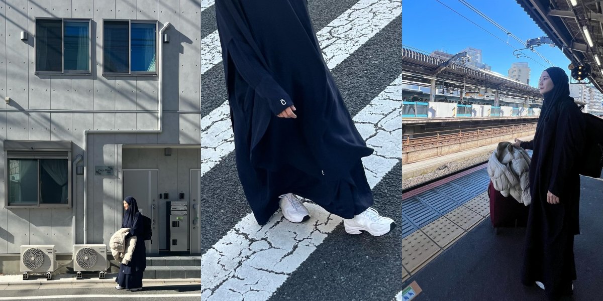 Beautiful and Inspiring, 10 Portraits of Zaskia Adya Mecca Comfortably Wearing Syar'i Clothes During Vacation to Japan - Admitting Initially Hesitant