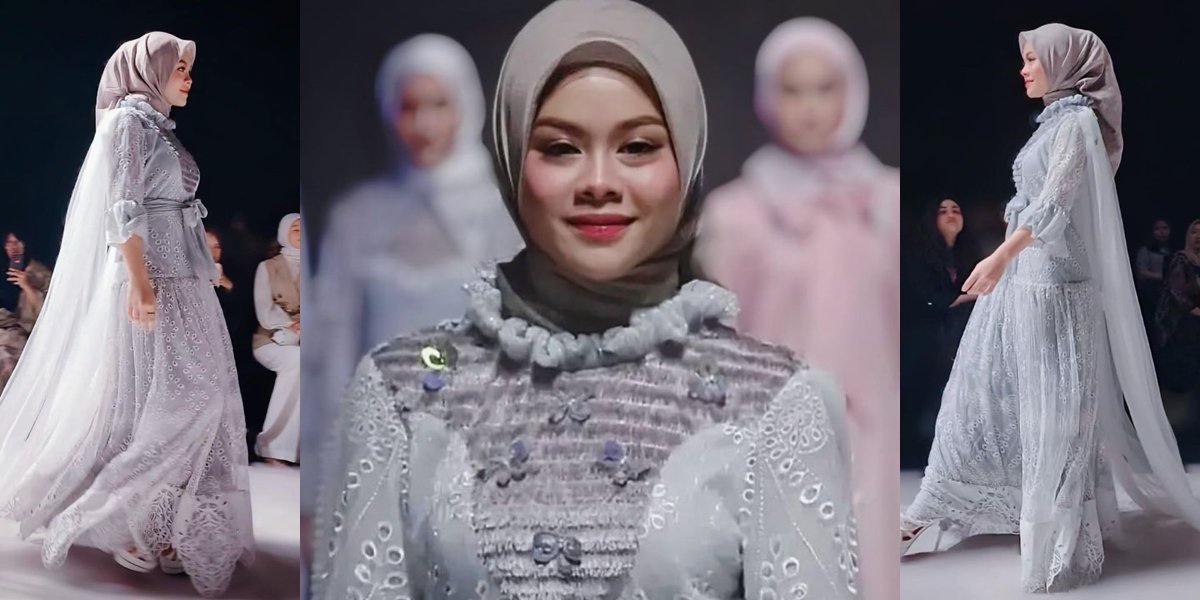 Beautiful Manglingi, 8 Portraits of Melly Lee, LIDA 2020 Champion, Participating in Muslim Fashion Show