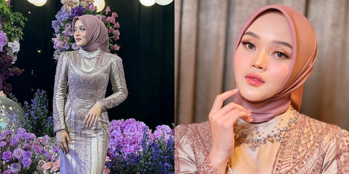 Beautiful and Gorgeous, Portraits of Putri Delina at Rizky Febian and Mahalini's Wedding Reception - Wishing to Soon Follow Her Older Brother
