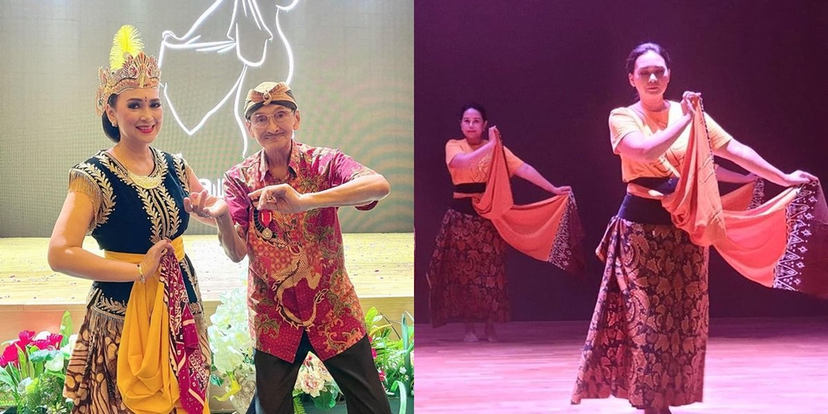 Timeless Beauty, Anggun Ira Wibowo's Portrait on Javanese Dance Stage - Happily Watched by Her 93-Year-Old Father