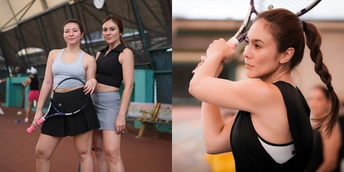 Beautiful and Distracting, 7 Photos of Wulan Guritno and Shalom Razade Playing Tennis Together - Their Style is Cool