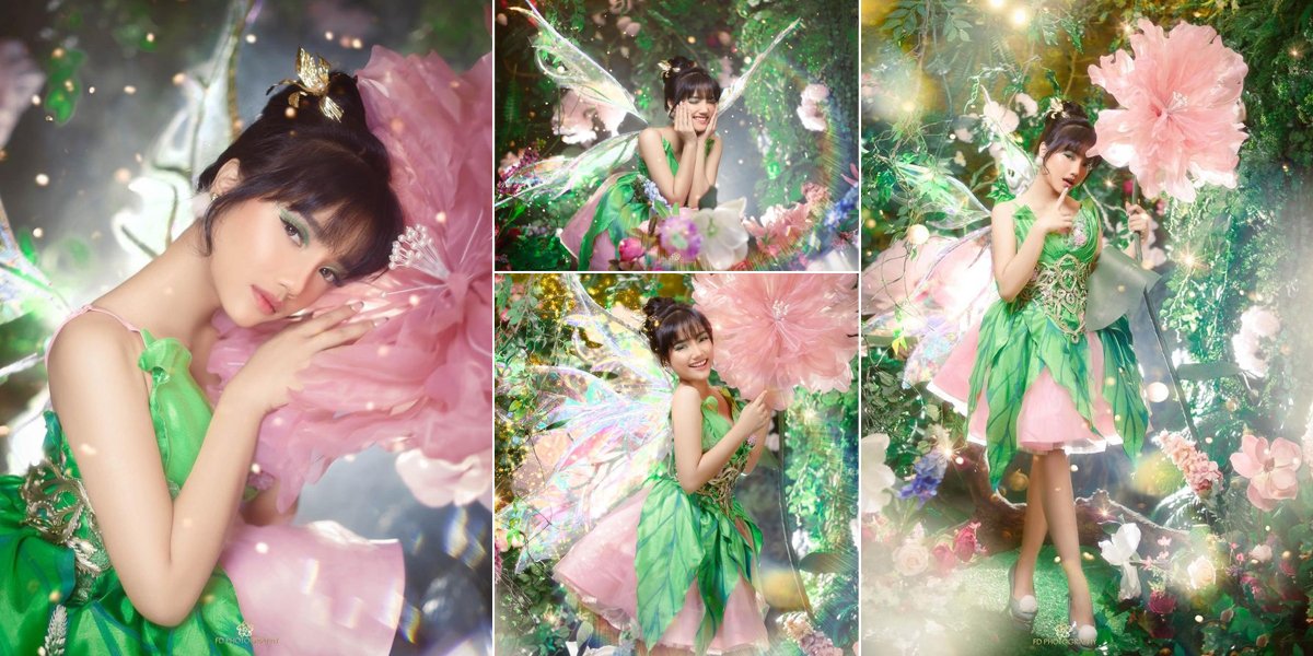 The Beauty of Fuji in Latest Photoshoot, Dressing Up as Tinkerbell - Praised as Cute and Adorable