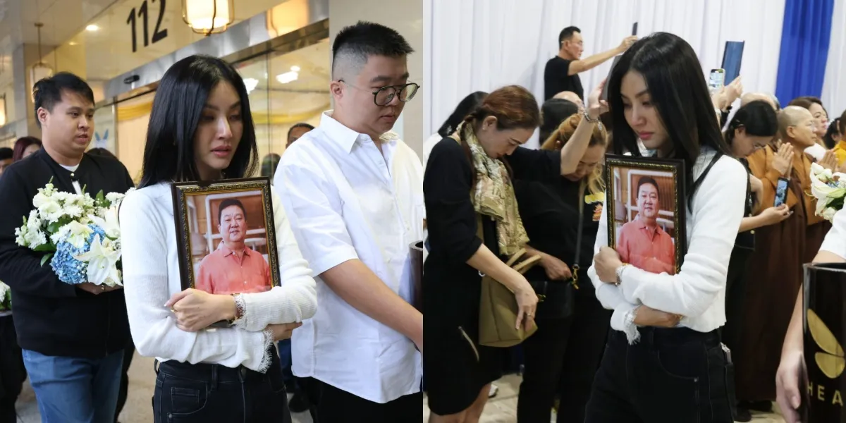 Sarwendah's Story: Embracing Her Father's Photo During the Cremation, Admits It's Not an Easy Thing