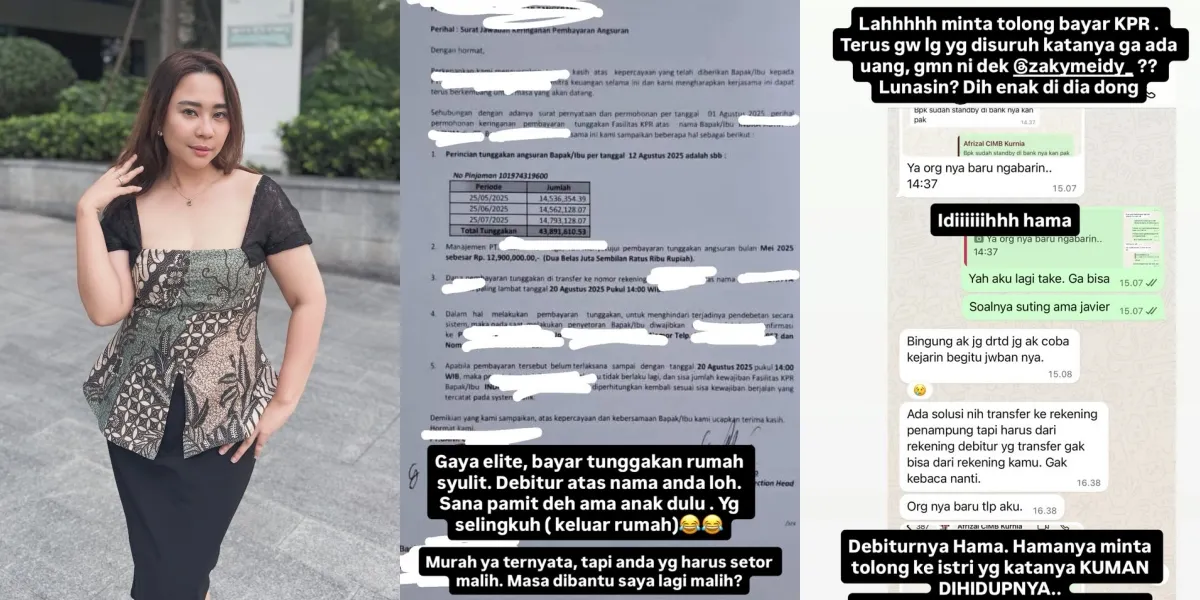 Chikita Meidy Shows Her Husband's Mortgage Arrears Letter Amounting to Rp 43 Million