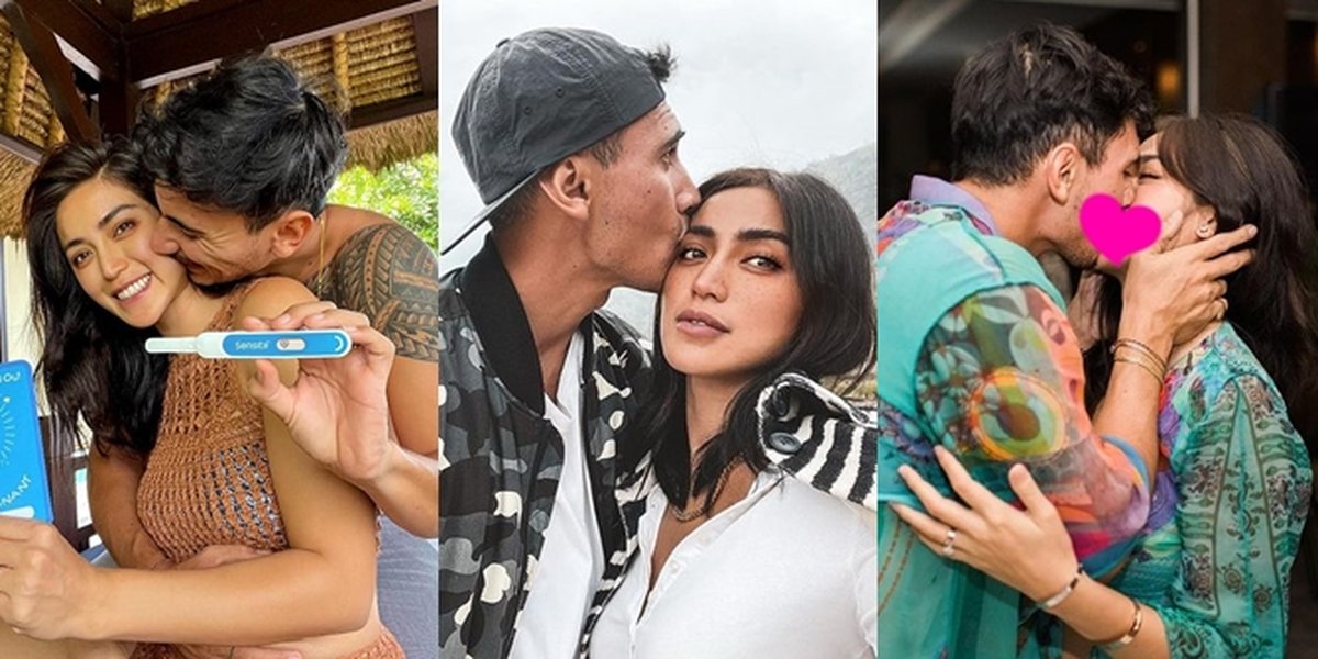 Hand, Forehead, and Lips Kiss: This is a Series of Photos Proving Vincent Verhaag's Love for Jessica Iskandar: Happy Awaiting the Birth of Their Baby