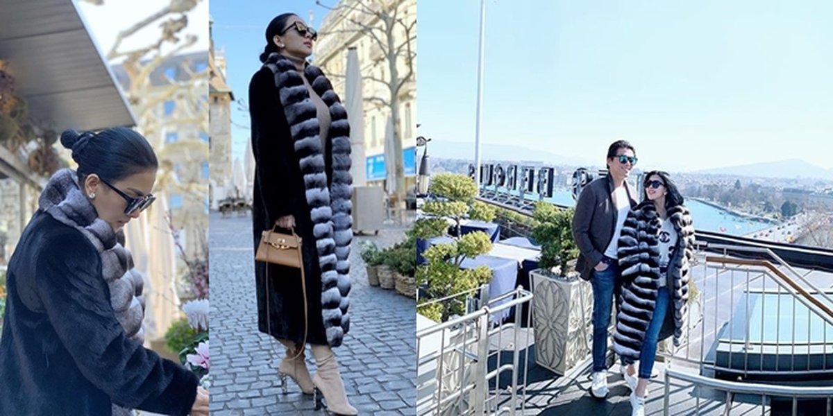 Black Coat Syahrini When Vacationing to Switzerland, One For All