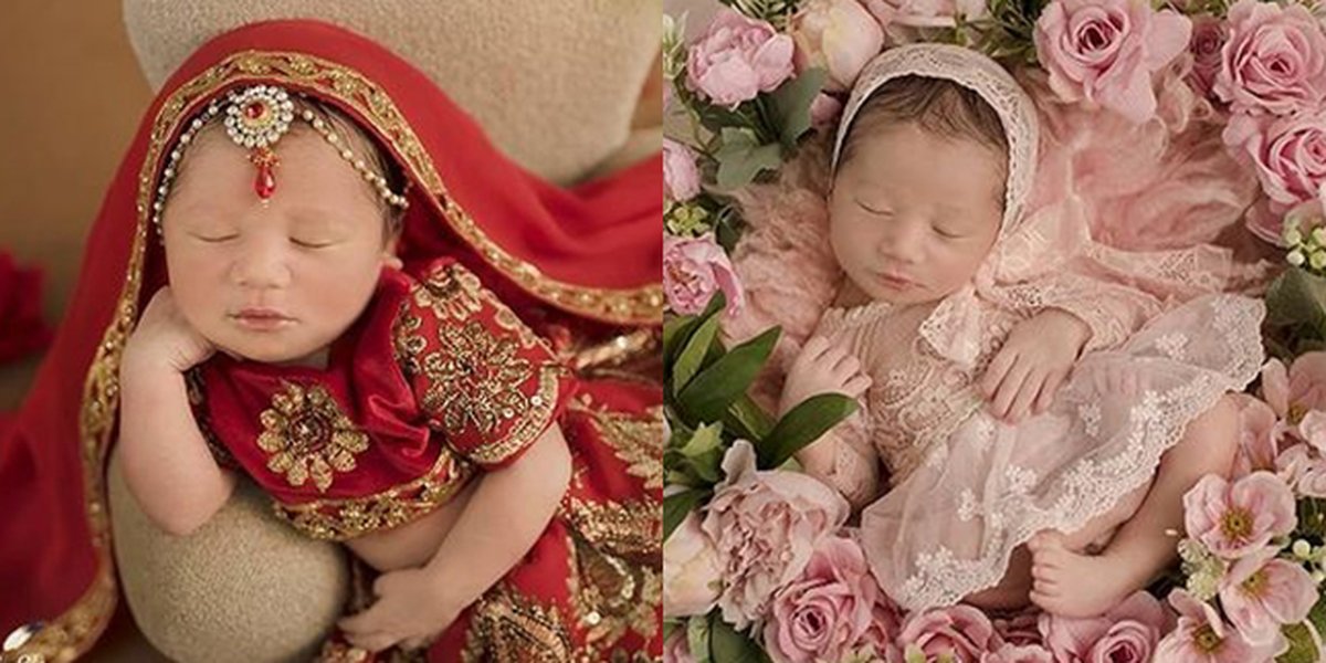 Indian Girl Makeup, Here are 8 Adorable Photos of Newborn Photoshot Baby Christl Euginia Putri Sulung Baby Margaretha