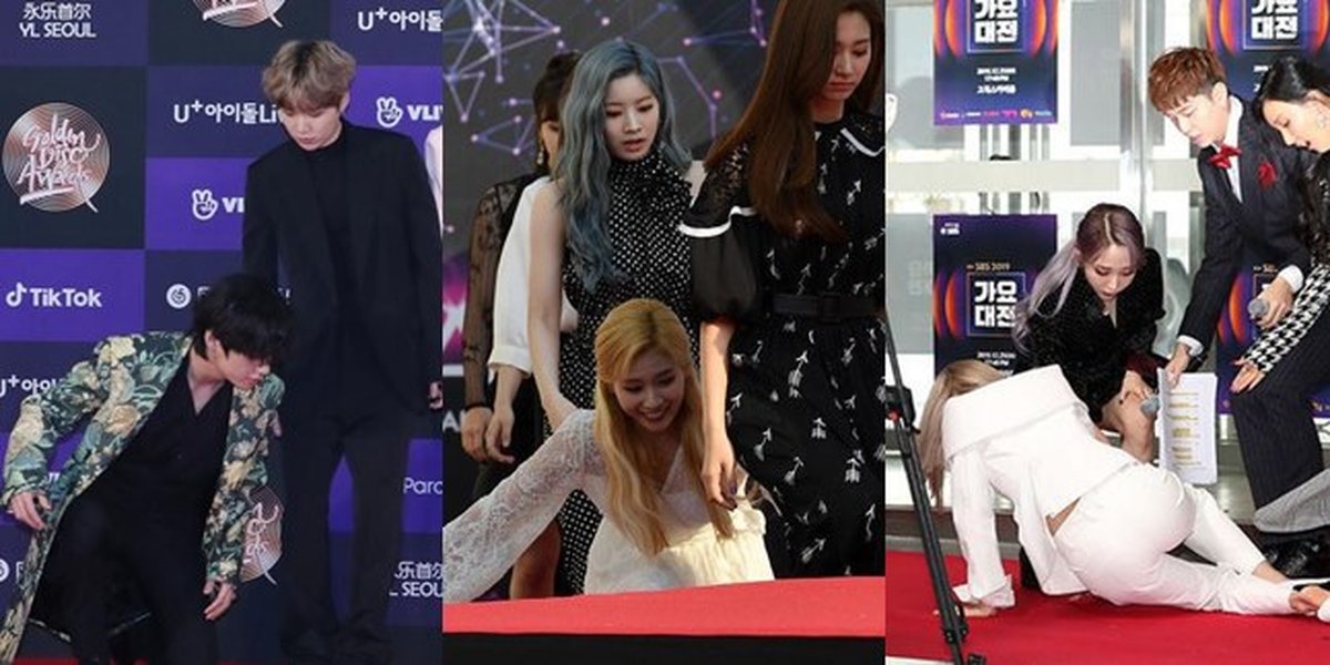 From Falling to 'Wardrobe Malfunction', 9 K-Pop Idols Experience Funny and Embarrassing Moments on the Red Carpet