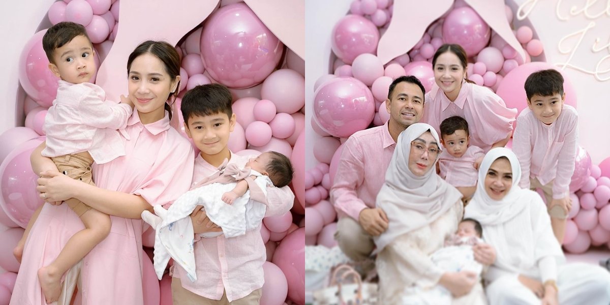 Arriving with the Sky Route, here are 8 Photos of Aqiqah Lily, Nagita Slavina's Daughter - Festive with All-Pink Decorations and Attended by Artists