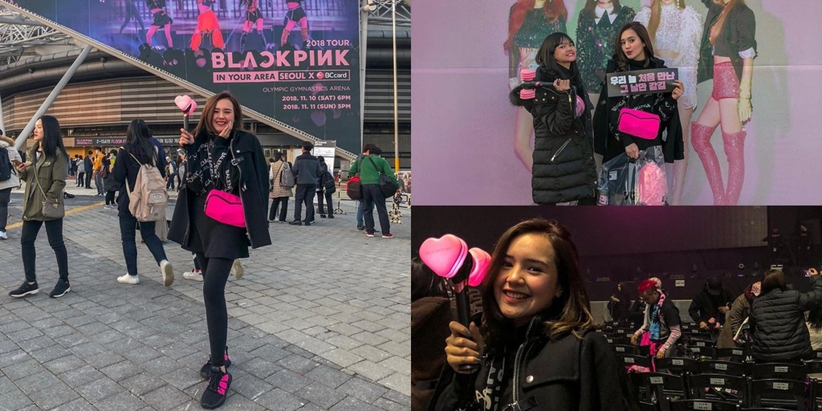 Beby Tsabina Flies Far to South Korea to Watch BLACKPINK Concert