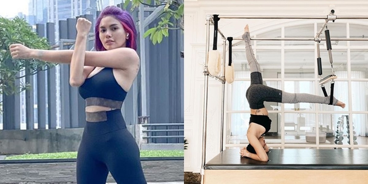 In Order to Have a Flat Stomach, Here's a Series of Hot Mom Nikita Mirzani's Workout Pilates Photos Doing Various Difficult Poses!