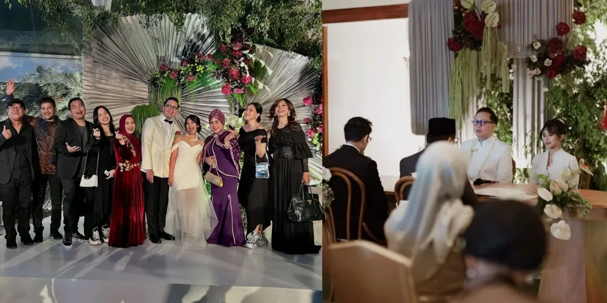 A Lineup of Senior Artists Attends the Wedding of Adira, the Daughter of Ikke Nurjanah, Yuni Shara, and Iis Dahlia Duet