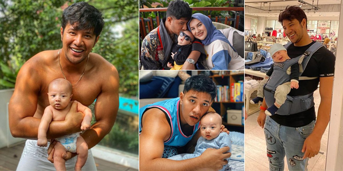 Ammar Zoni's Series of Photos While Taking Care of Baby Air, Handsome and Muscular Hot Daddy
