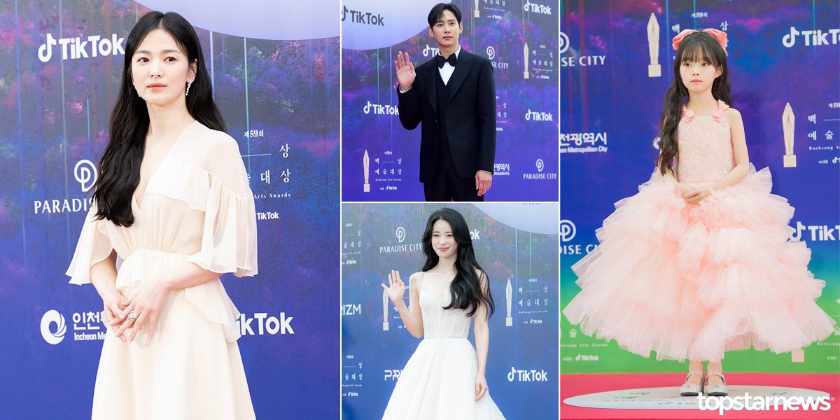 Lineup of 'THE GLORY' Drama Stars on the Red Carpet of the 2023 Baeksang Arts Awards, Song Hye Kyo - Child Actress Oh Ji Yul Highlighted