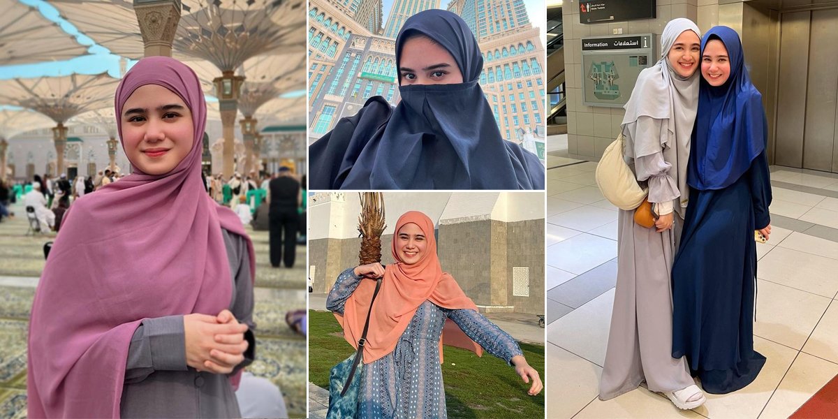 Beautiful Photos of Tissa Biani in Hijab - Wearing Niqab During Umrah in the Holy Land