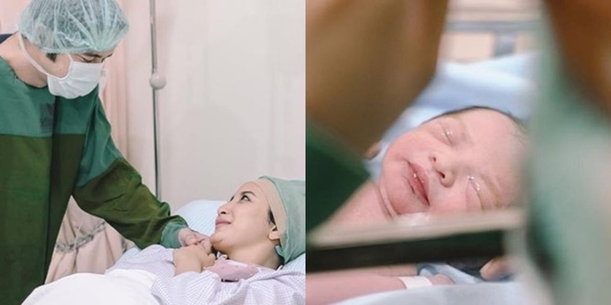 A Series of Photos of Ricky Perdana's Wife Giving Birth to Their First Child, Long Wait After 4 Years of Marriage
