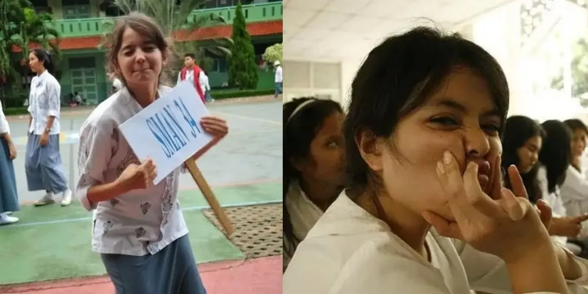 A Series of Old Photos of Local Artists During School, Confidently Making Funny Faces in Front of the Camera