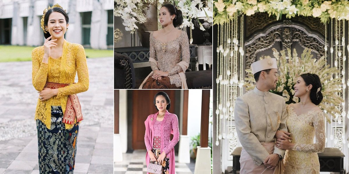 Line of Photos of Maudy Ayunda Looking Beautiful in Traditional Dress, Her Charm Makes Jesse Choi Fall in Love