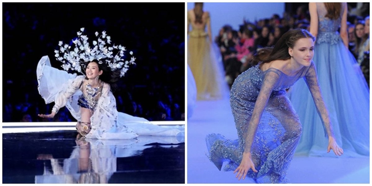 Series of Photos of Catwalk Models Falling Down, Seeing It Makes You Cringe