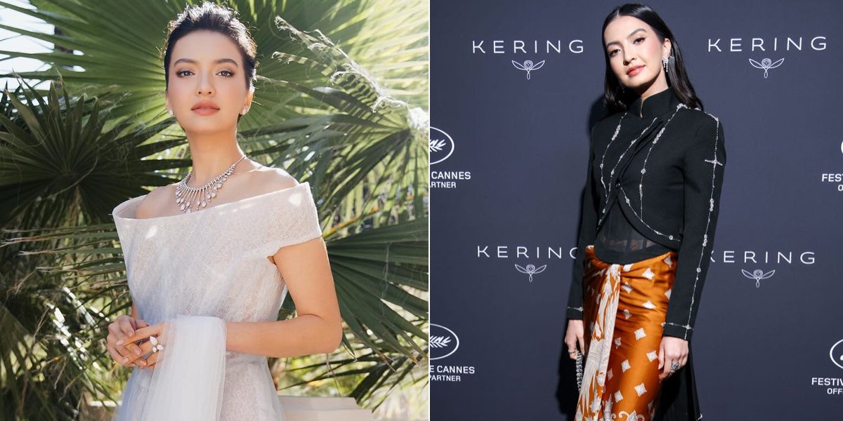 Lineup of Raline Shah's Appearance at Cannes Film Festival, Beautiful in Luxury Dresses - Batik Cloth