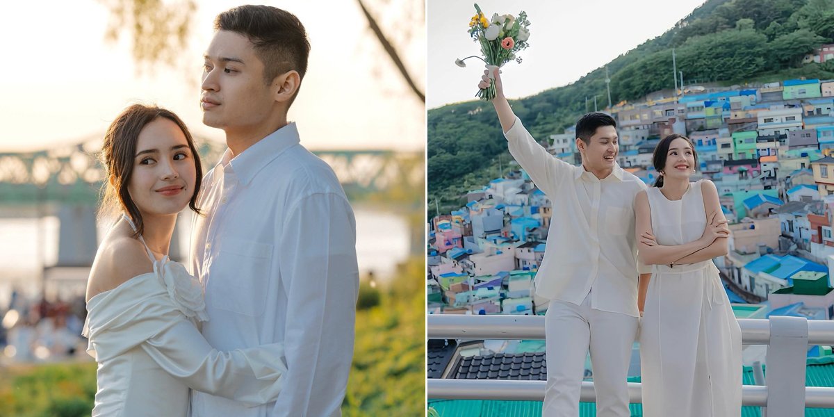 Latest Pre-Wedding Photos of Beby Tsabina in Korea, Romantic Like a Drama Scene