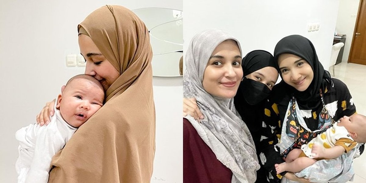 A Series of Photos of Shireen Sungkar with Baby Ukkasya, Beloved Nephew of Shireen Sungkar and Irwansyah